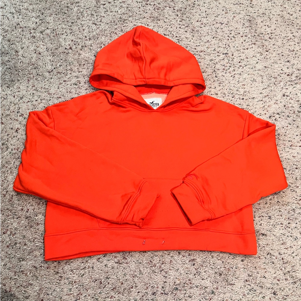 Hollister Orange Crop Hoodie
